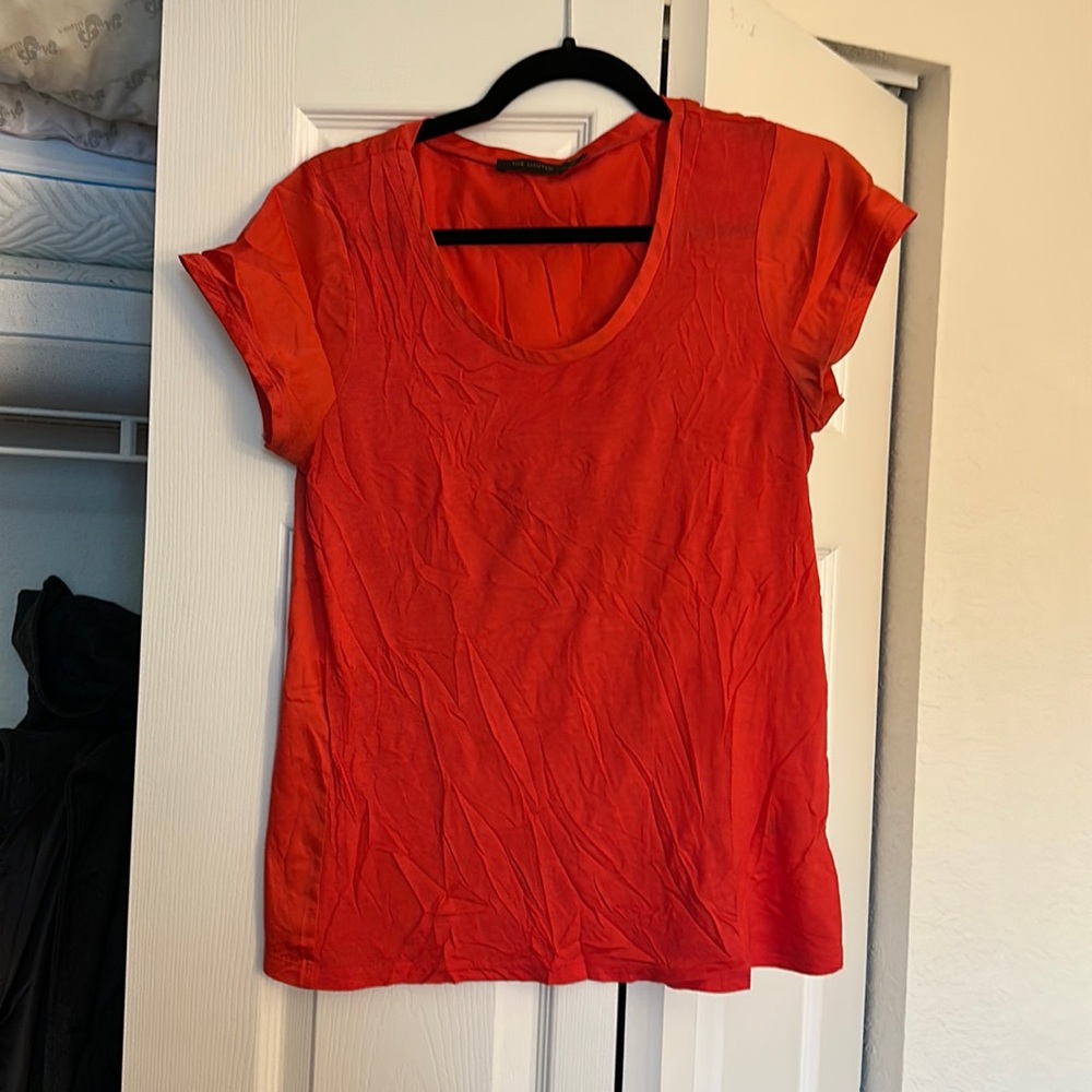 Pink work blouse The Limited size medium